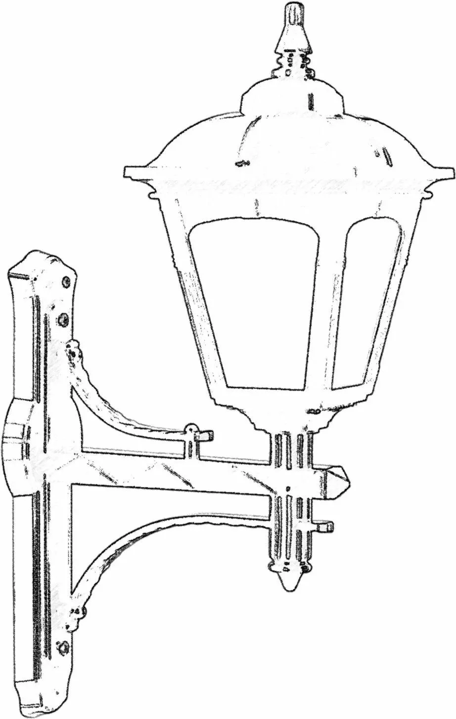 Llambë muri për jashtë Opviq, e zezë, BAP-68185-BSY-M1 - 2