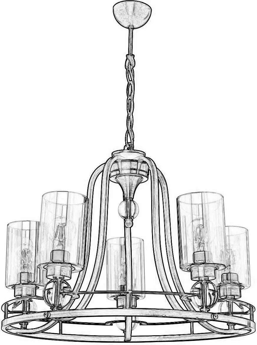 Llambadar Opviq, AV-1597-5E, ngjyrë antike - 5