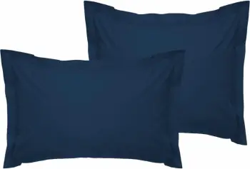 Set jastëkësh Oxford satin, 2 copë, ngjyrë petrol blue, L'essentiel