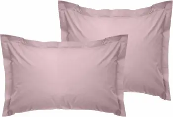 Set këllëfësh jastëku Oxford satin, 2 copë, rozë e çelët, L'essentiel