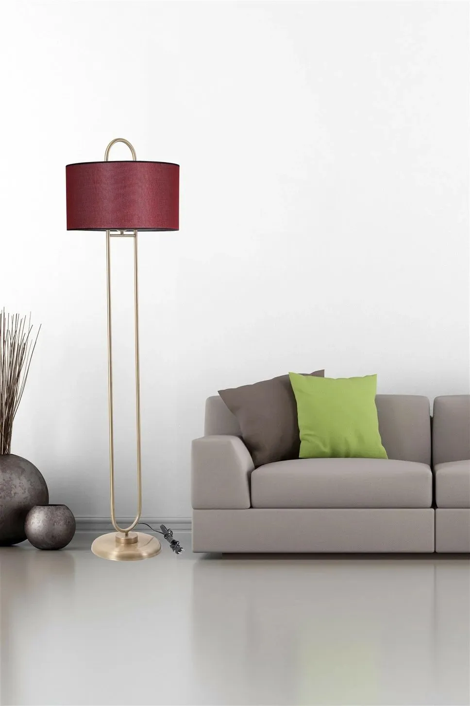 Llambë dyshemeje Opviq, ngjyrë e kuqe Claret, 8513-4 - 1