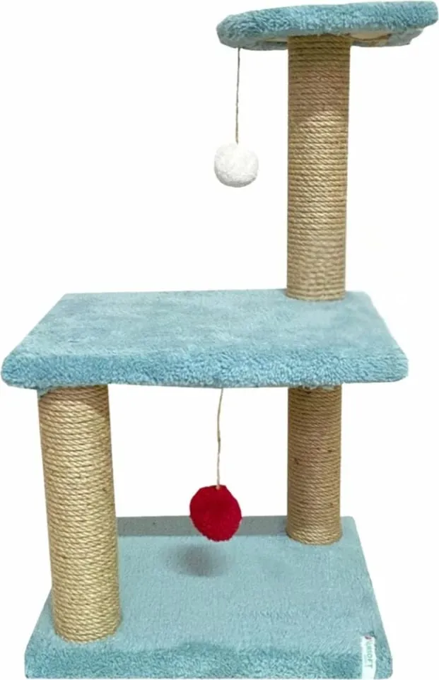 Dërrasë për gërvishtje për mace, Paws & Whiskers, mini, ngjyrë turquoise - 1