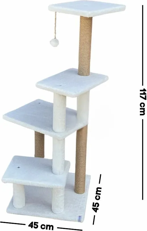 Dru për gërvishtje për mace, Paws & Whiskers, Alessi, e bardhë - 4