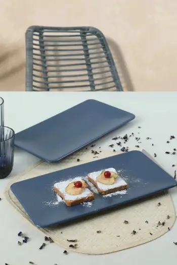 Set pjatash servirëse (2 copë), Hermia Concept, ngjyrë kaltër, ST032002F399A000000MAKYK00