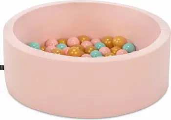 Pishinë me topa për fëmijë, ngjyrë rozë, Bubble Pops v6, Evila Originals