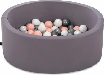 Pishinë me topa për fëmijë, Bubble Pops v12, ngjyrë gri