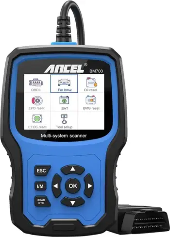 Skaner diagnostikues Ancel BM700 për BMW, MINI, Rolls-Royce, OBD2, Blu
