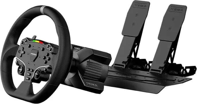 Set gaming Moza Racing RS074, bazë R3, timon ES, pedale SRP-Lite, për PC, e zezë - 3