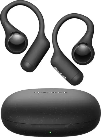 Kufje pa tela OneOdio OpenRock S2, Bluetooth 6.0 me LDAC Hi-Res Audio, ANC, 8h + kuti 32h, IPX5, të zeza