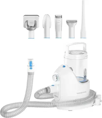 Set për krehje dhe pastrim qimesh për kafshë, Neakasa P2 Pro, 1L, 300W, i bardhë