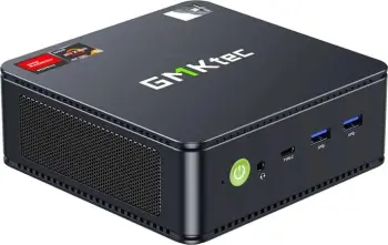 Kasë mini PC GMKtec M6, Ryzen 5 6600H, 16GB RAM, 512GB SSD, Windows 11 Pro, e zezë