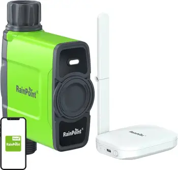 Kontrollues ujitjeje RainPoint HTV145FRF+HWG023WBRF me gateway WiFi, për 1 zonë, i gjelbër