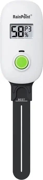Matës lagështie toke RainPoint HCS026FRF me WiFi, i bardhë