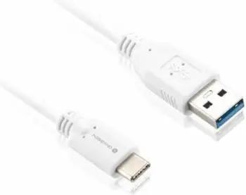 Kabllo Usb GOGEN GOGUSBAC200MM01 (Bardhë, 2m)