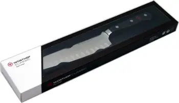 Thikë santoku, Wüsthof Classic 1040131317, 17 cm, çelik inox, e zezë/argjendtë