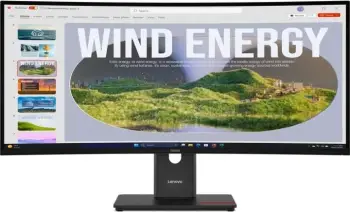 Monitor Lenovo ThinkVision T34WD-40, 34", 3440 x 1440, i zi
