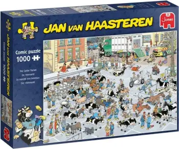Puzzle, Jumbo, Jan van Haasteren The Cattle Market 19075, 1000 copë