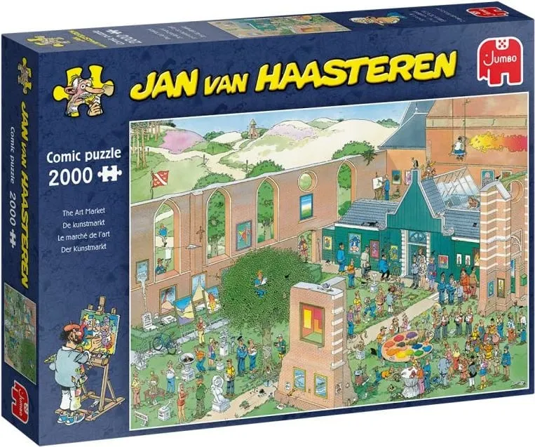 Puzzle, Jumbo, Jan van Haasteren The Art Market 20023, 2000 copa - 1
