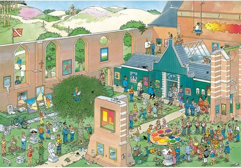 Puzzle, Jumbo, Jan van Haasteren The Art Market 20023, 2000 copa - 2