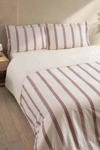 Set mbulesë për jorgan dopio, L'Essentiel Linge de Maison, Asos, ngjyrë burgundy