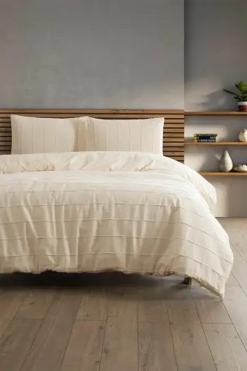 Set mbulesë për jorgan dopio, L'Essentiel Linge de Maison, ngjyrë natyrale