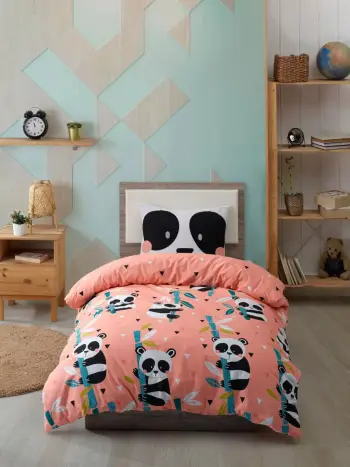 Set mbulesë jorgani për teke Panida, rozë, L'Essentiel Linge de Maison