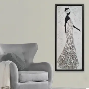 Pikturë dekorative me vaj, Wallity, SCOPG8978 - 3090, shumëngjyrëshe, 32x92cm