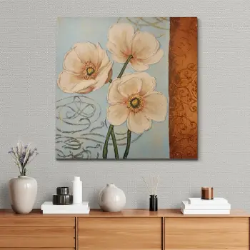 Pikturë dekorative me vaj, Wallity, OP10068 - 7070, shumëngjyrëshe, 70x70cm