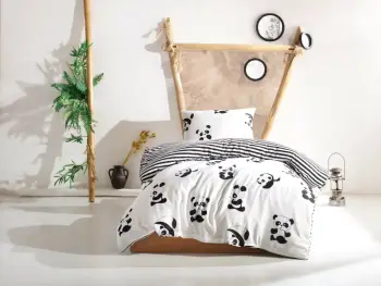 Set mbulesë jorgani teke, panda, L'Essentiel Linge de Maison