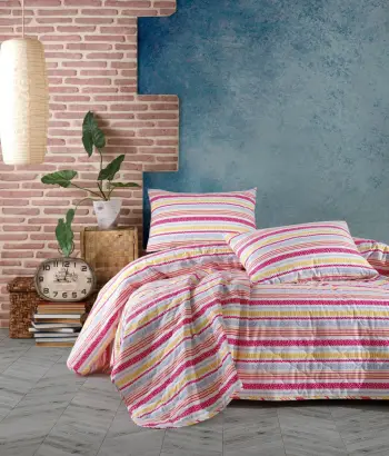 Përparëse e madhe e qepur, shumëngjyrëshe, L'Essentiel Linge de Maison, Iva, 250x200cm