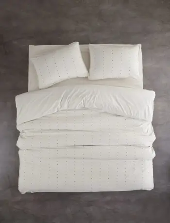 Set mbulesë për jorgan Super King, krem dhe e zezë, L'Essentiel Linge de Maison, Encorte