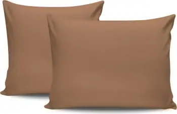 Set këllëfësh jastëku (2 copë), ngjyrë kafe, L'Essentiel Linge de Maison, 50x70cm