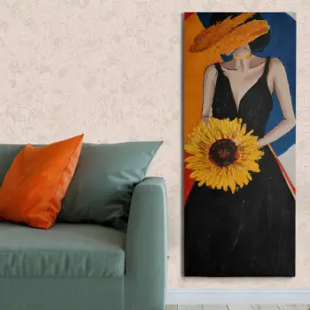 Pikturë dekorative me vaj, Wallity, OPL2161971083 - 60140, shumëngjyrëshe, 60x140cm