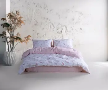 Set mbulesë për jorgan, njësh, ngjyrë rozë, L'Essentiel Linge de Maison, Lima