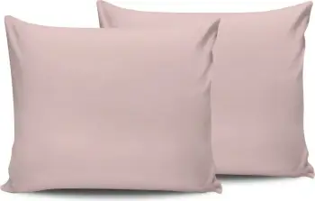 Set këllëfësh jastëku (2 copë), ngjyrë rozë e zbehtë, L'Essentiel Linge de Maison