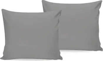 Set këllëfësh jastëku (2 copë), ngjyrë gri e errët, L'Essentiel Linge de Maison