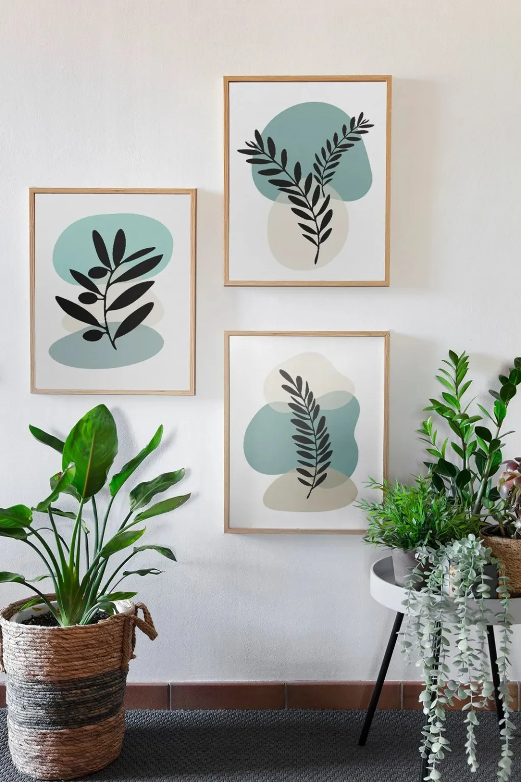 Pikturë dekorative me kornizë (3 copë), Wallity, 3Dartsohoset96 - 1
