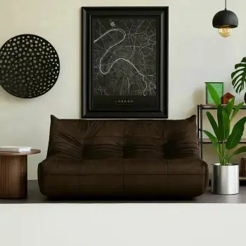 Divan dy ulëshe, ngjyrë kafe, Atelier del Sofa, Bocek