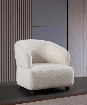 Karrige Wing Rena, Atelier del Sofa, e bardhë