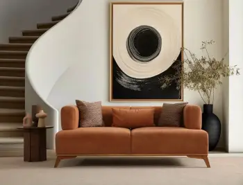 Divan dy vendësh, ngjyrë portokalli, Atelier del Sofa, Hera