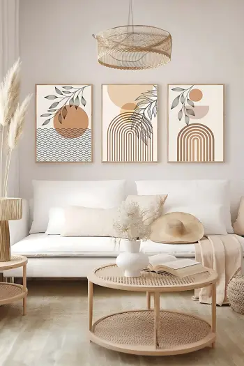 Pikturë dekorative me kornizë (3 copë), Wallity, Artsycllct6