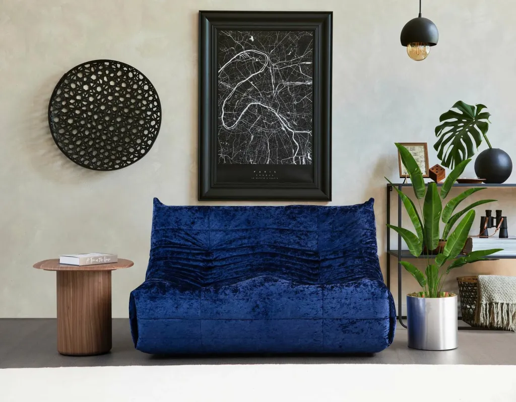 Divan dy-vendësh, ngjyrë e kaltër, Atelier del Sofa, Bocek - 2