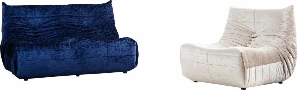 Divan dy-vendësh, ngjyrë e kaltër, Atelier del Sofa, Bocek - 6