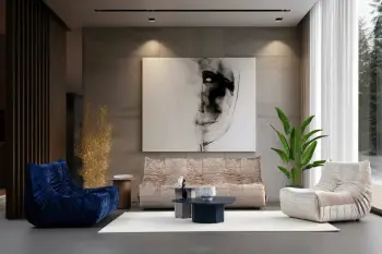 Divan dy-vendësh, ngjyrë e kaltër, Atelier del Sofa, Bocek