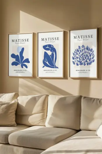 Set pikturash dekorative me kornizë, 3 copë, Wallity, Artvmodel16-Ahsap