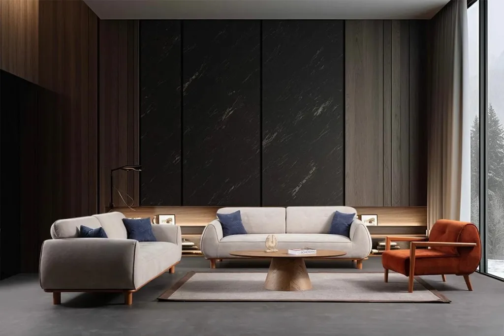 Divan treshe Atelier del Sofa, Drop, i bardhë - 3