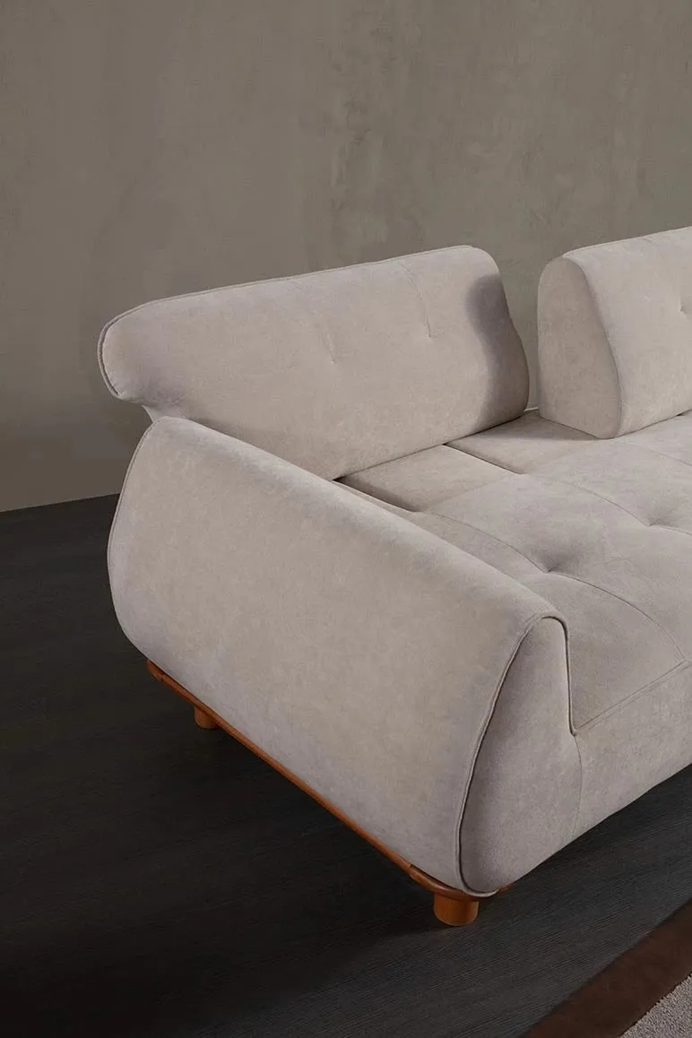 Divan treshe Atelier del Sofa, Drop, i bardhë - 6