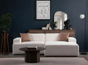 Këndore Melva, e bardhë, Atelier del Sofa (L1,5 + Chl Djathtas)