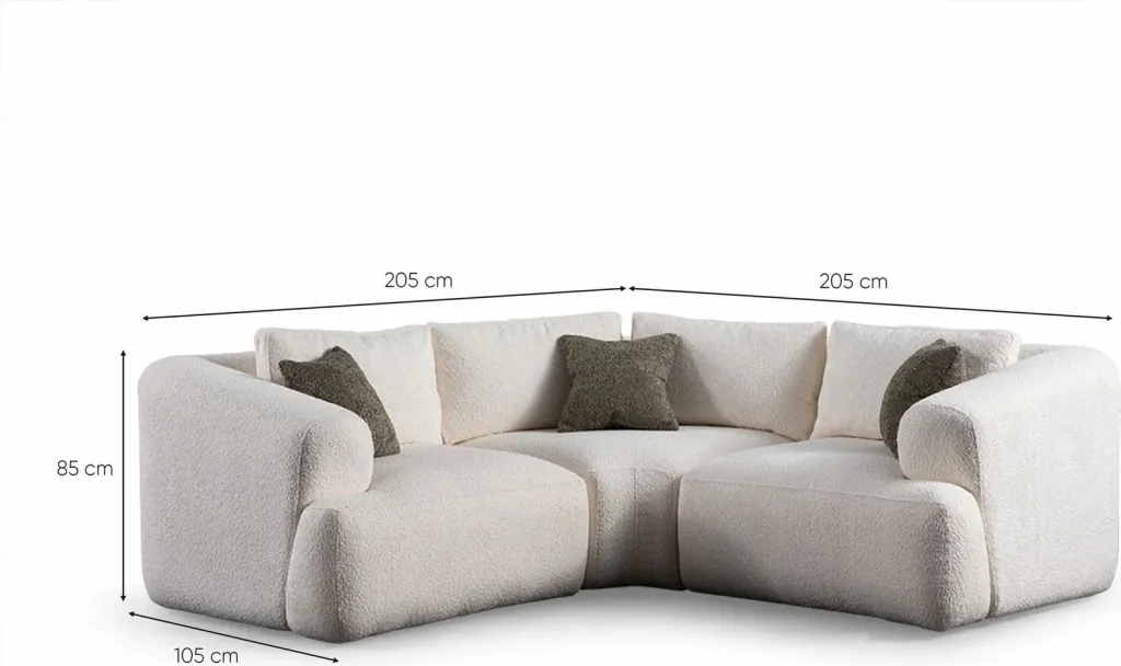 Këndare Sofia, Atelier del Sofa, e bardhë (L1 + C + 1R) - 9