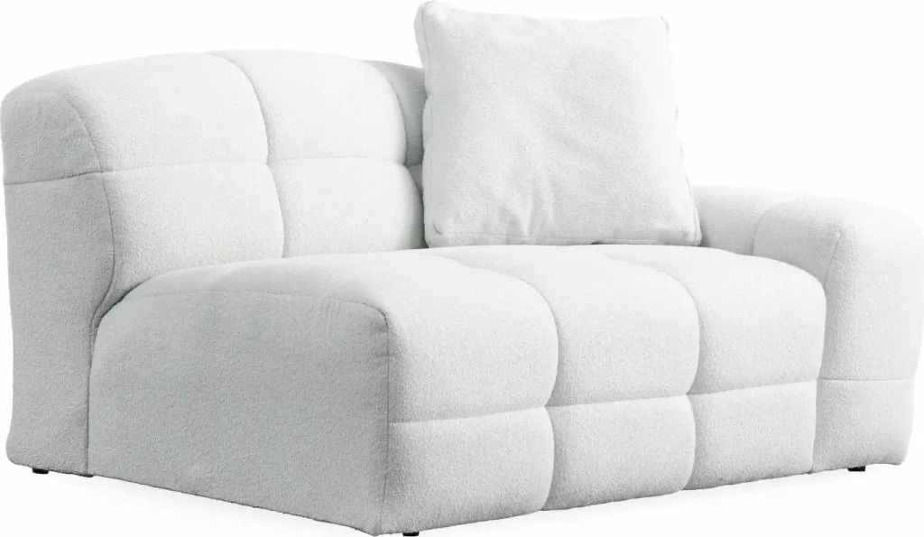 Divan treshe Pescara Lounge, ngjyrë e bardhë, Atelier del Sofa - 4